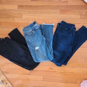 🙋‍♀️3 Pairs Express Jeans, EUC, Size 8